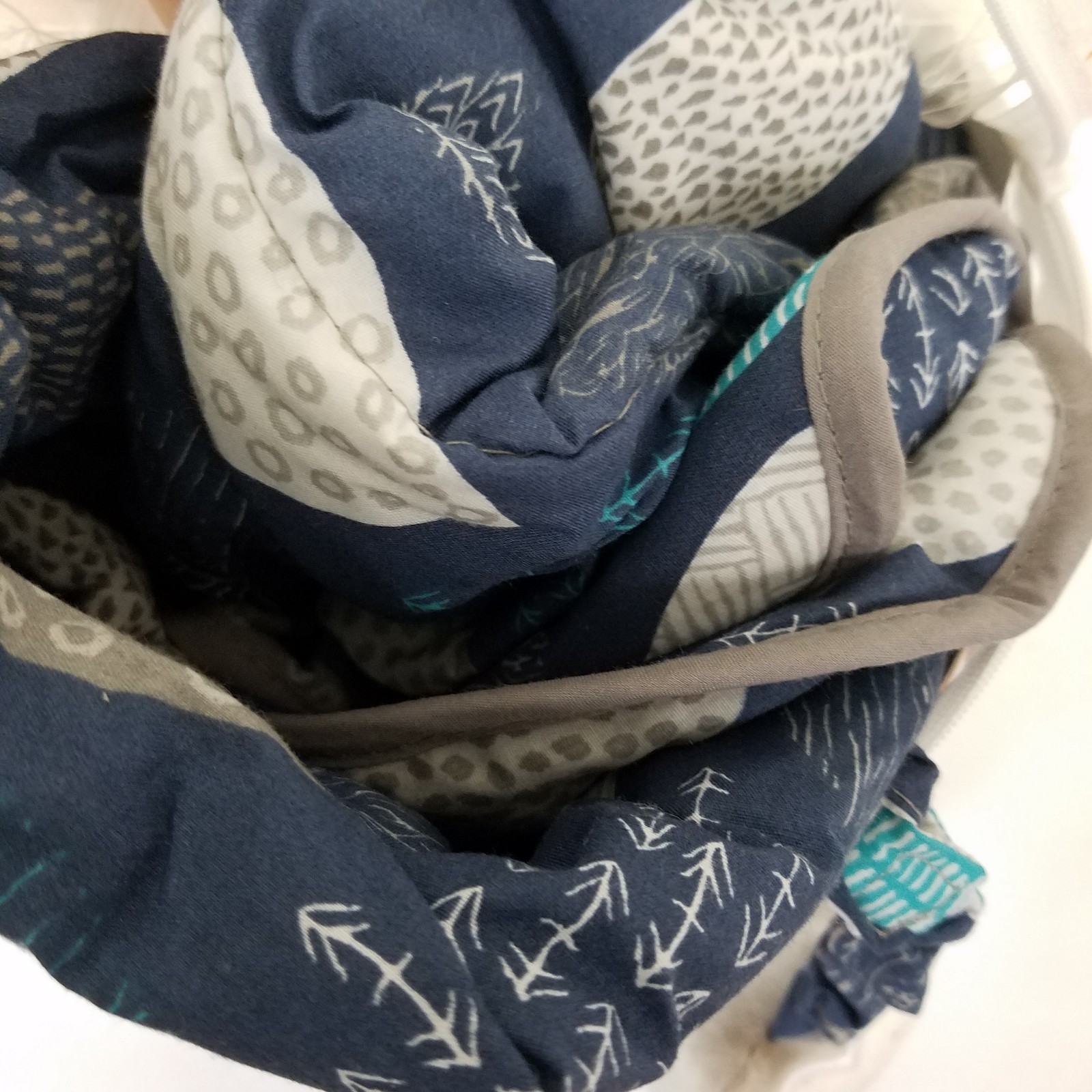 Eddie Bauer Reversible Cart & High Chair Cover Blue Gray