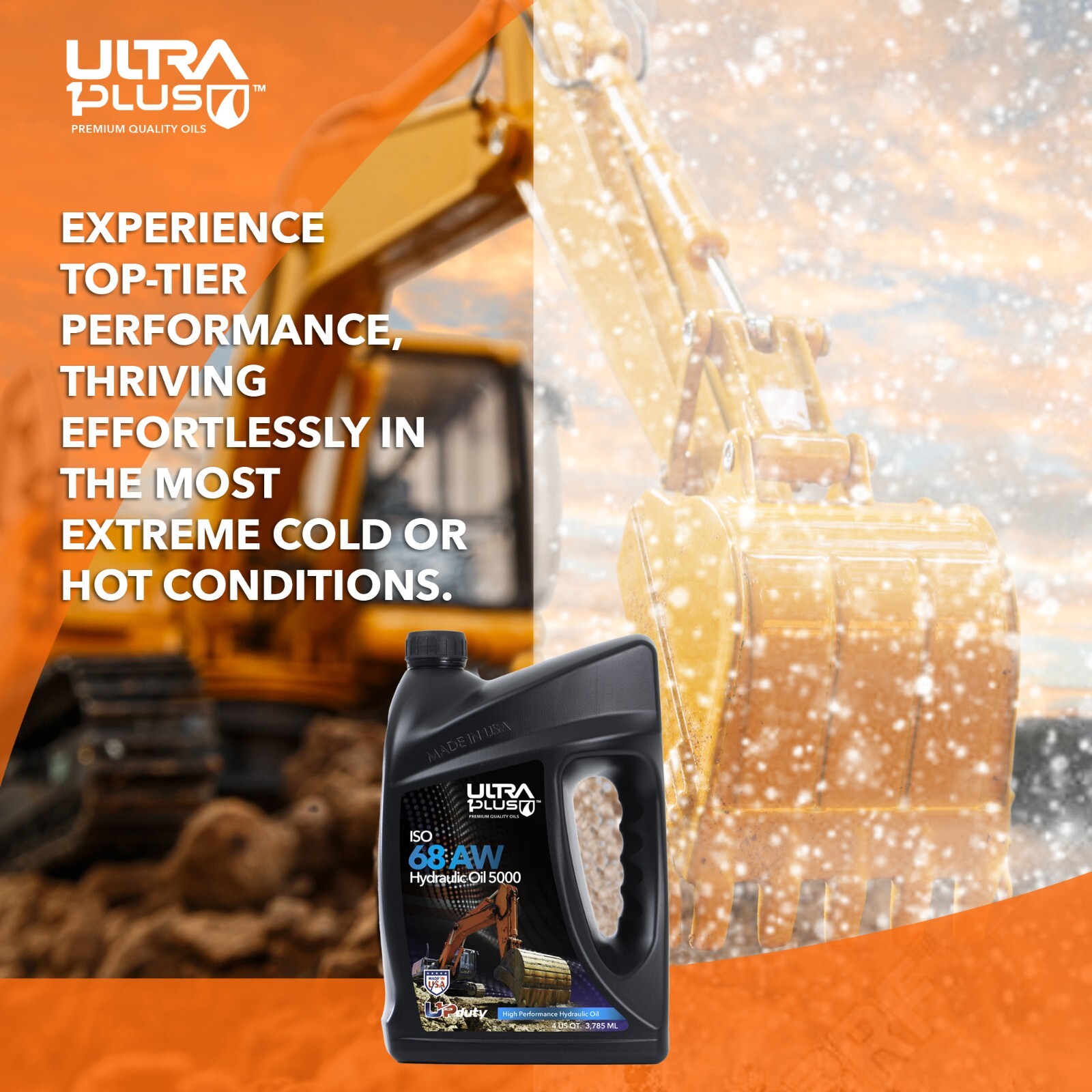 Ultra1Plus AW ISO 68 AW Hydraulic Oil (US Gal - 4 QTS)