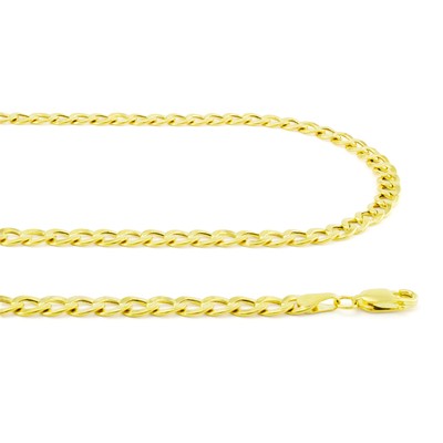 Pre-owned Nuragold 10k Yellow Gold 4.5mm Womens Curb Cuban Italian Link Chain Pendant Necklace 16"
