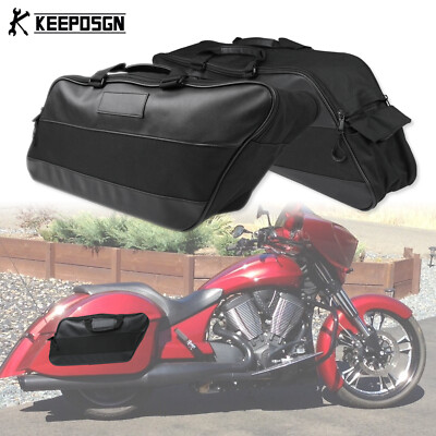 Motorcycle Saddlebag Liners Travel Tour Pack Bag For 10-20 Victory Cross Country