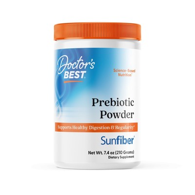 Пребиотический порошок Doctors Best Sunfiber 7,4 унции (210 грамм) порошка