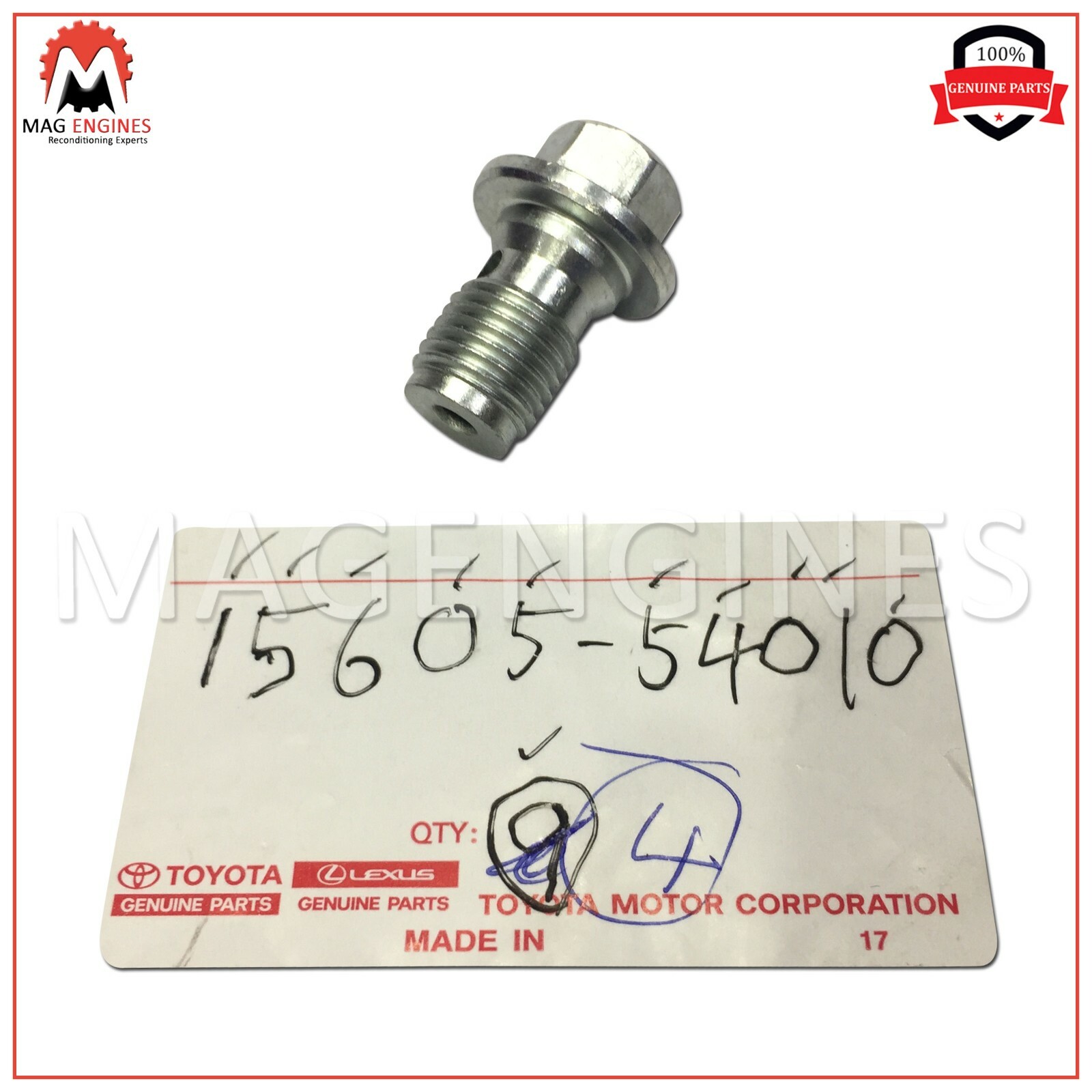 タルタル 15605-54010 GENUINE OEM VALVE SUB-ASSY, OIL CHECK 1560554010