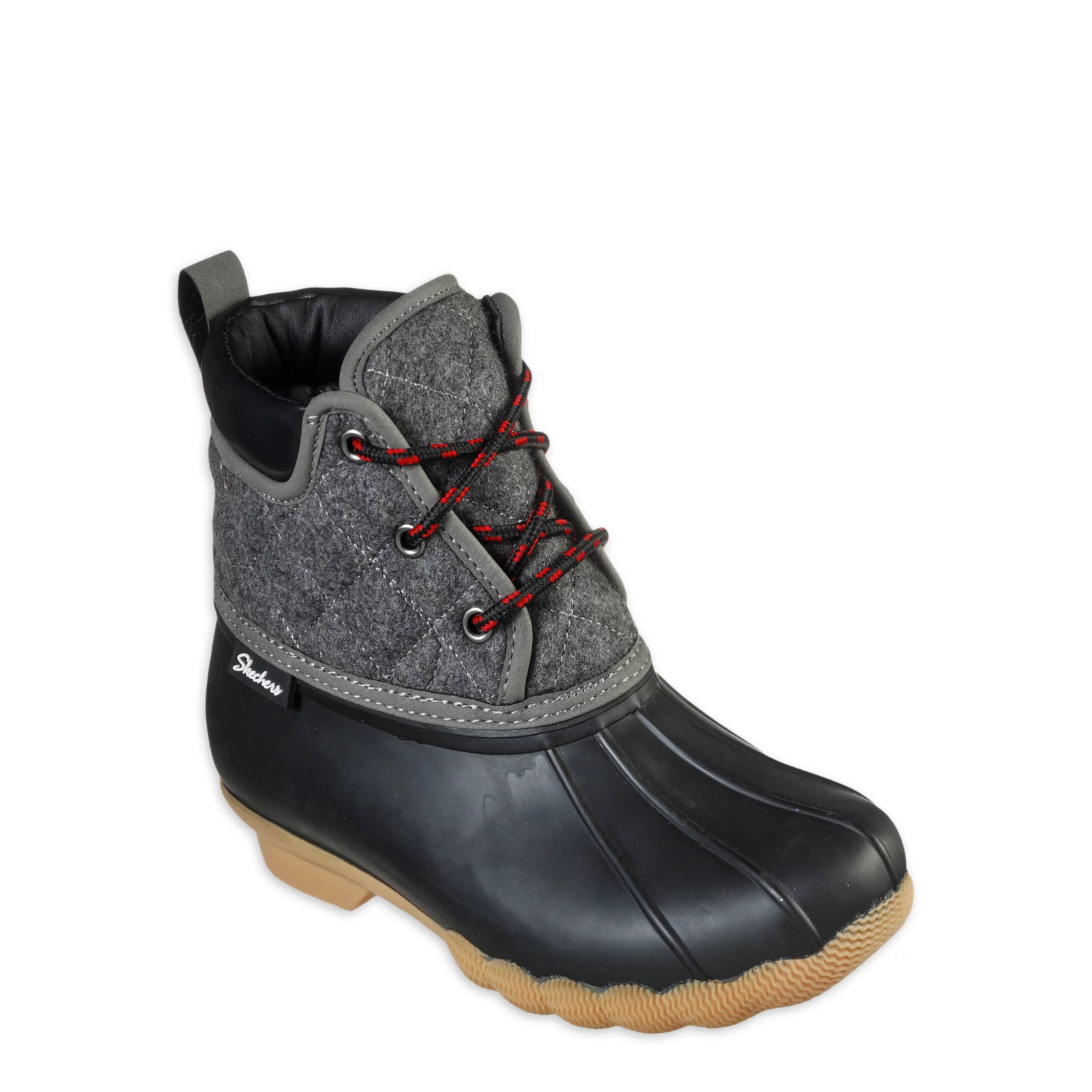 Skechers Women's Pond Lil Puddles Duck Boots, Black/Charcoal