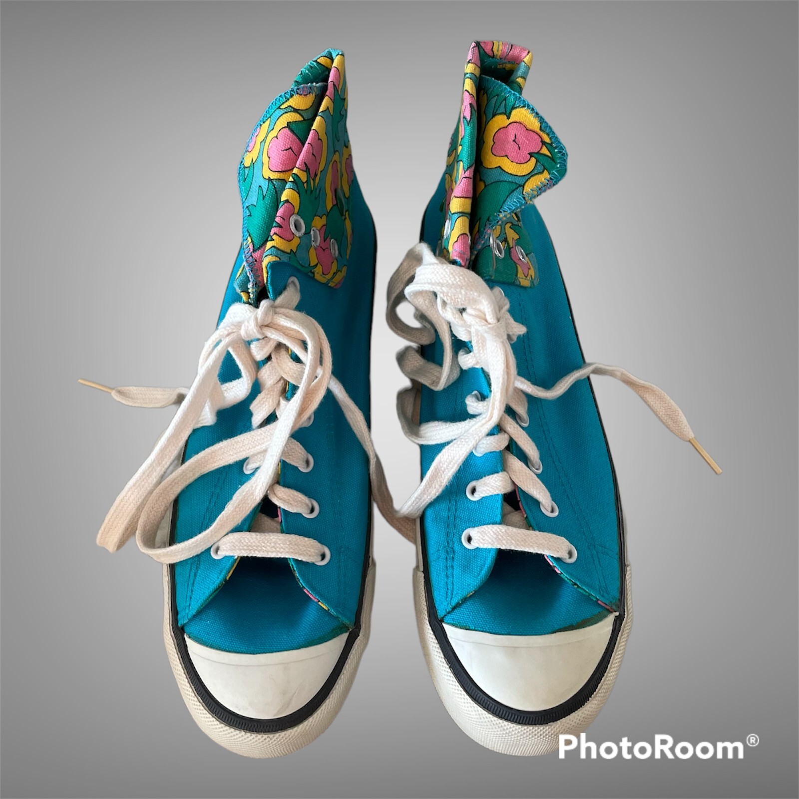 Vintage 1986 Blue Spuds Mackenzie High-top Unisex Shoes 8.5