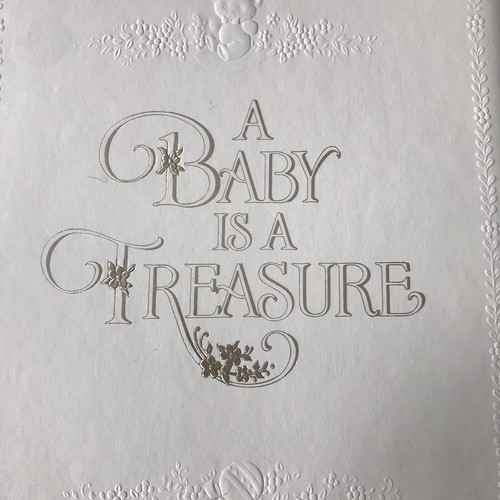 Vintage Hallmark Baby Book Journal A Baby Is A Treasure ALB 230-6 Unused