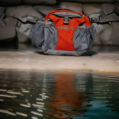 Magellan Outdoor Orange Multi Use Fanny Shoulder  Waist Pack Bag Hiking,Walking