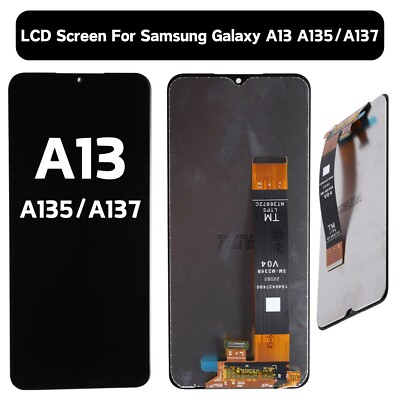 LCD Display For Samsung Galaxy A13 A135 A137 Touch Screen Digitizer Replacement
