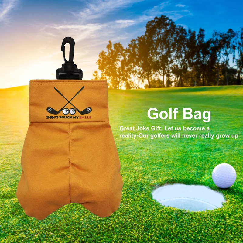 Pocket Portable Golf Ball Carrier Funny Golf Ball Pouch Golf Bag