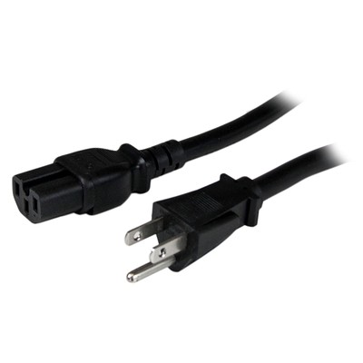 StarTech.com 8ft (2.4m) Heavy Duty Power Cord, NEMA 5-15P to C15 AC Power Cord,