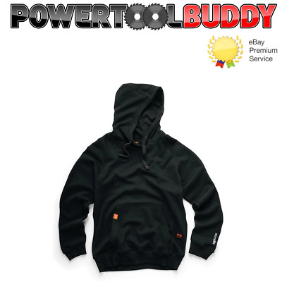 Scruffs Eco Worker Hoodie - Black - Worker Hoodie New 2023 Hidden Zip