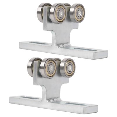 2Pcs 4 Wheel Hoist Roller Trolley for Electric Hoist Installation 1-5/8'' wide