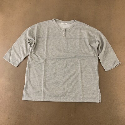 Cherish Women's Size Large Heather Gray 3/4 Sleeve Pullover Sweatshirt New