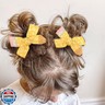 Back to School Pencil Hair Bows Clips The Hand Painted Yellow Floral Pencil Bow Clips for First Day of School Kindergarten 1st 2nd 3rd 4th 5th Grade Students Hair Accessories