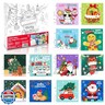 conda Pre Printed Canvas for Painting 12 Pcs 6 x 6 Inch, Pre Drawn Canvas Boards with Christmas Pictures to Paint, Theme Canvas Panels Set for Beginners Students, DIY Paint Art Supplies