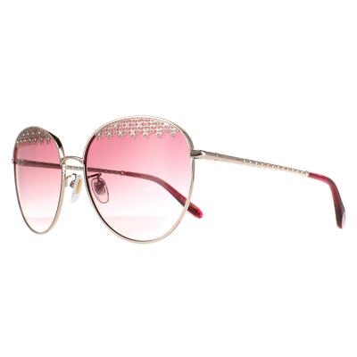 Pre-owned Chopard Sunglasses Schf75s 0a39 Shiny Red Gold Pink Gradient