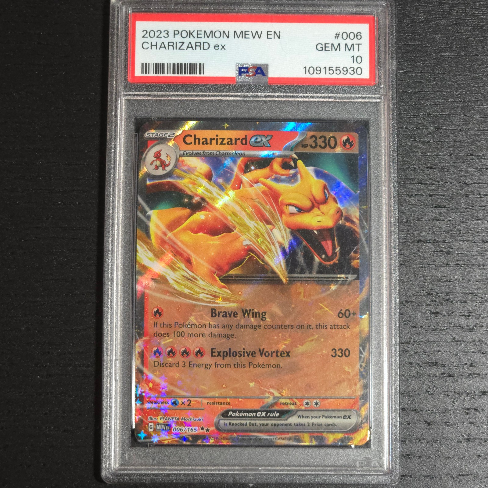 PSA 10 Charizard ex 006/165 PSA 10 Scarlet & Violet 151 Holo
