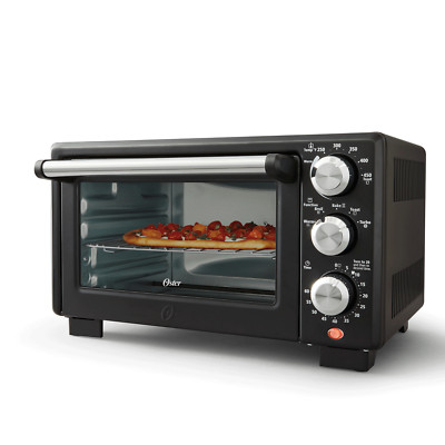 Oster  Convection 4-Slice Toaster Oven Matte Black Convection Oven and Count...