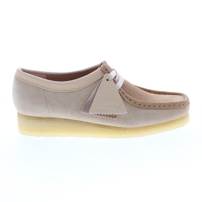 Clarks Wallabee 26163267 Женские коричневые замшевые туфли-оксфорды на плоской подошве со шнуровкой 8