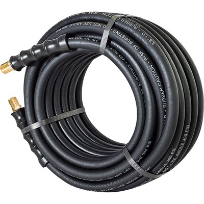 Klutch Rubber Air Hose, 3/8in. x 50ft., 300 PSI, Model# TLEX3850-NT