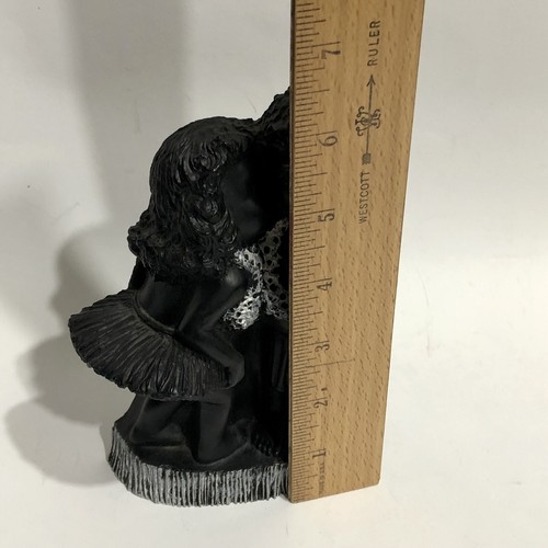 Vintage 1975 Kehoni The Kiss Frank Schirman Black Coral Boy Girl Hawaii Statue