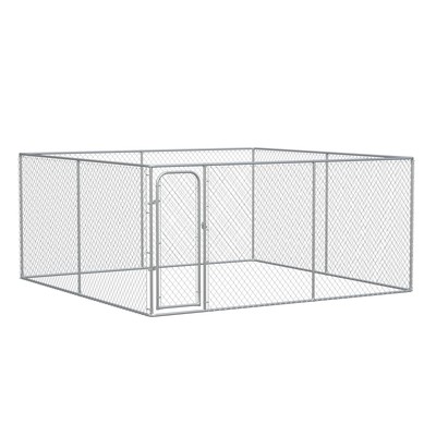 Outdoor Dog Kennel Enclosure Chain Cage Heavy Duty Fence Pet Run Secure Lock 