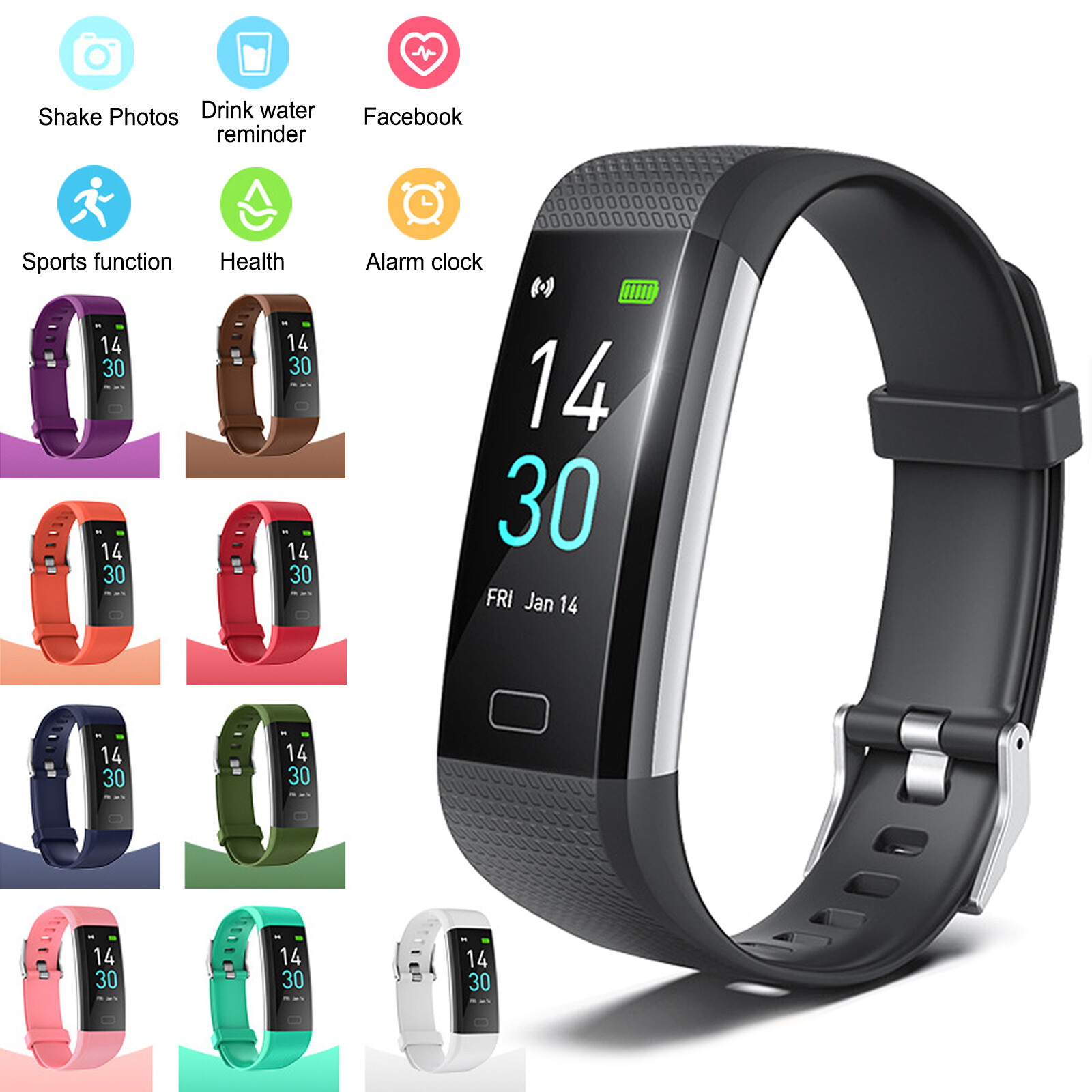 Ure Heart Rate Sport Fitbit Smart Watch 2024