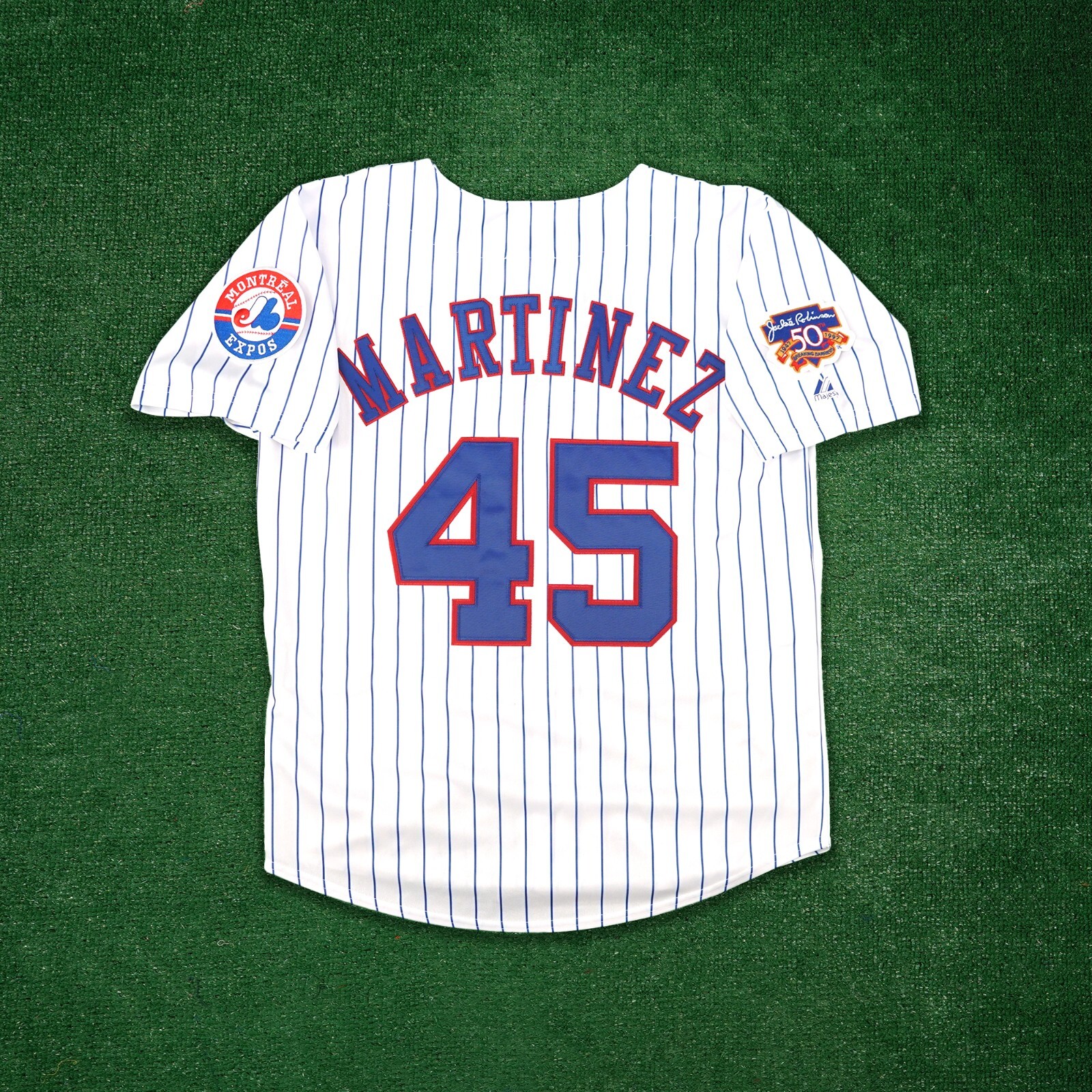 Pedro Martinez 1997 Montreal Expos Jackie 50th Anniv. Men's
