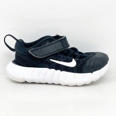 Nike Boys Free RN 2021 CZ3997-001 Черные кроссовки для бега, размер 5C