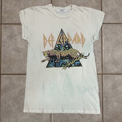 Def Leppard Animal Daydreamer For Free People T-Shirt Women s XS USA Band
