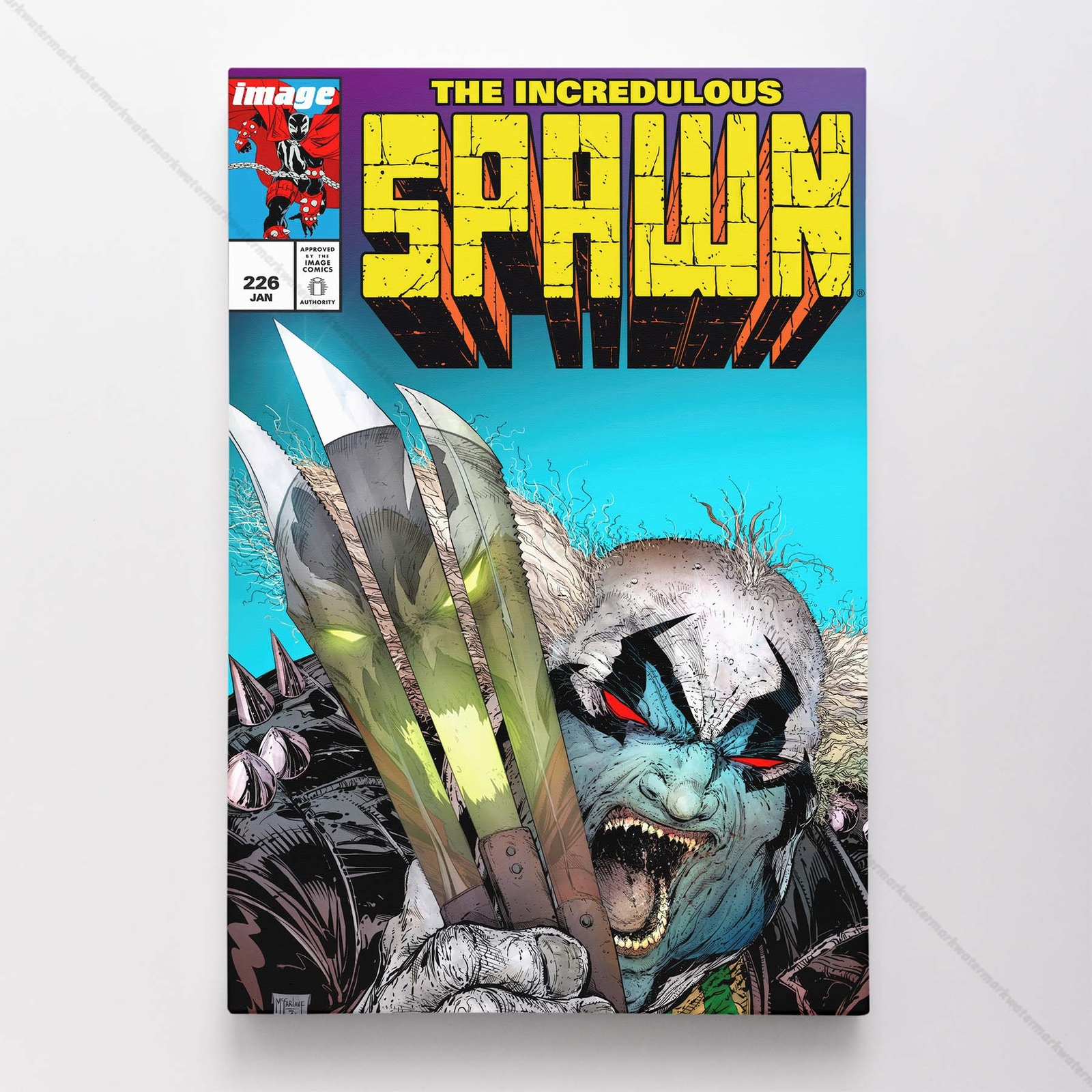 Spawn 226 Poster Canvas Comic Book Cover Art Print #A