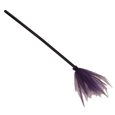 Halloween Witch Broom Plastic Witch Broomstick with Detachable Handle, Hallow...