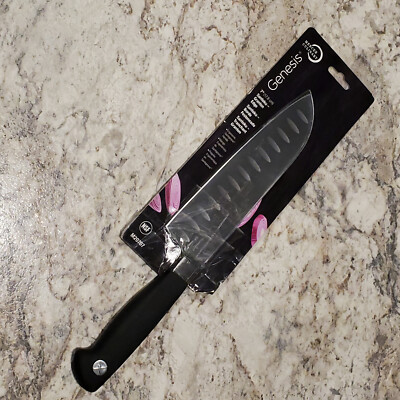 Mercer Culinary Genesis Santoku 7 inch Granton Edge Knife M20707 German Steel