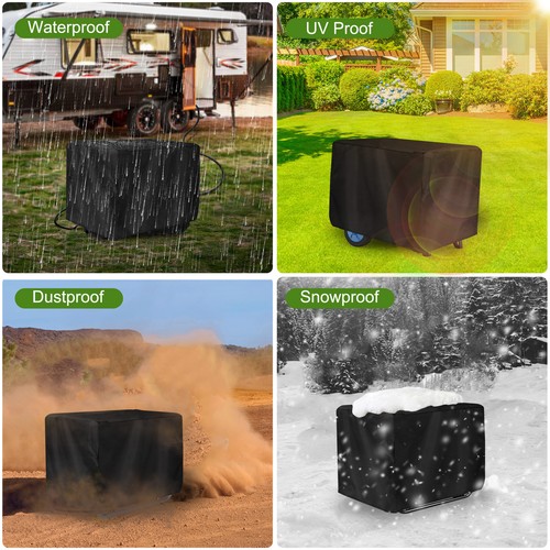 Heavy Duty Universal Generator Cover 210D Outdoor Waterproof 20"L x 20"H x 26"W