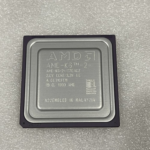 RARE COLLECTOR AMD K6-2+ Plus 570 MHz 2.0V 6X Multiplier CPU RARE COLLECTOR AMD K6-2+ Plus 570 MHz 2.0V 6X Multiplier CPU