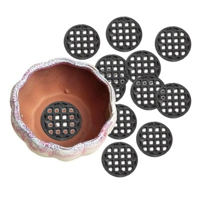 50pcs Bonsai Pot Flower Pot Hole Mesh Pad Drainage Hole Screen Prevent Soil Loss