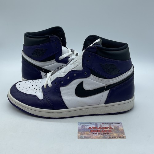 Size 10 - Jordan 1 Retro OG High Court Purple 2.0 White