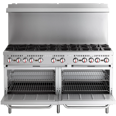 Liquid Propane 10 Burner 60" Range with 2 Standard Ovens - 360,000 BTU