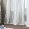 Curtainworks Flounced Ruffle Rod Pocket one Curtain Panel, 63 in, White
