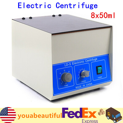 LD-5 Lab Dental Benchtop Centrifuge Electric Practice Centrifugal Machine 8*50ml