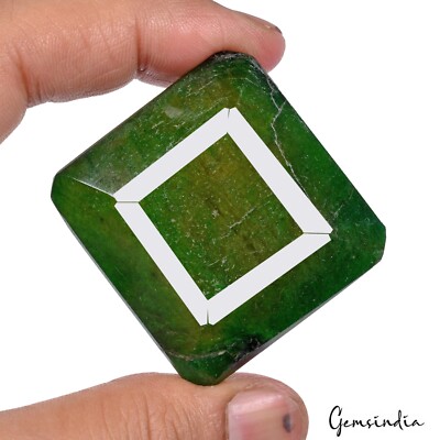 Certified 340 Carat Natural Green Emerald Octagon Faceted Earth Mined Loose Gems