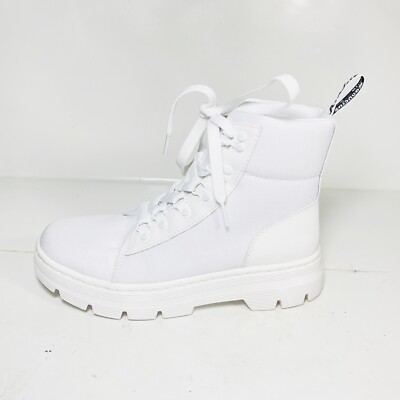 Dr Martens Combs W Women s Ankle Boots Size 8 White Ajax Extra Tough New