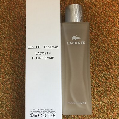 New Lacoste Pour Femme Legere  EDP Spray Tester 3.0 FL. OZ.
