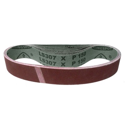 10x Klingspor Gewebe Schleifband Schleifbänder LS307X 35x650 mm Korn nach Wahl