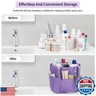onemoky Mesh Shower Caddy Portable, Travel Toiletry Bag for Women Men, Large Capacity Shower Bag Quick Dry Bathroom Bag for Dorm, Gym, Bathroom, Camping, Beach, Swimming, Traveling, Purple