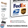 Please Leave Packages and Deliveries Here Thanks Sign 11.7 x 8 Inches Delivery Instructions for My Packages Orders from Amazon, UPS, FedEx, USPS, UPS