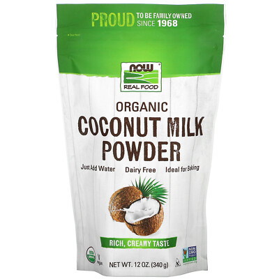 Real Food, Органическое сухое кокосовое молоко, 12 унций (340 г)