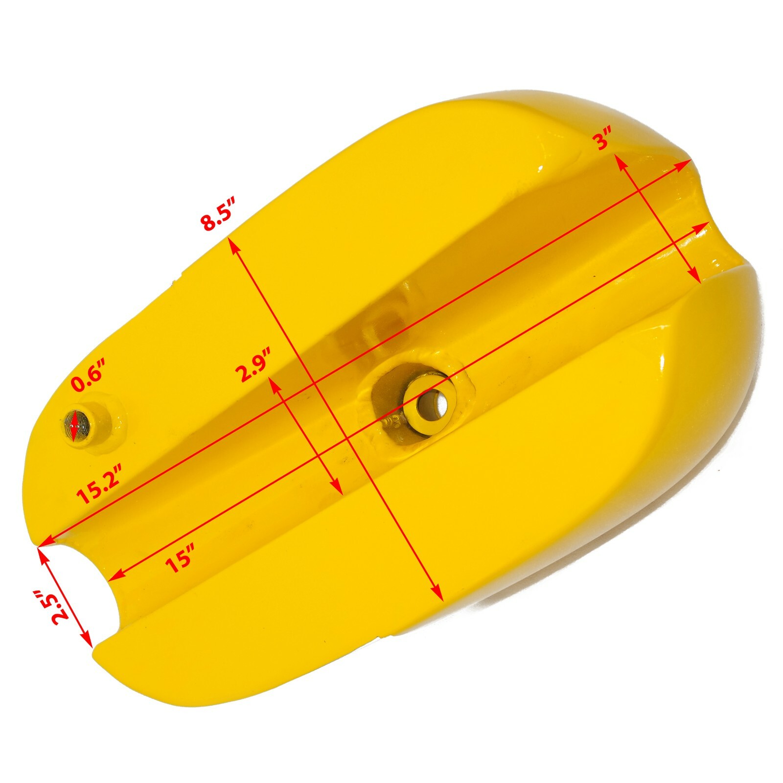 BSA B25 B40 B44 C15 Victor Enduro Trials Scrambler Alloy Yellow Fuel Tank 
