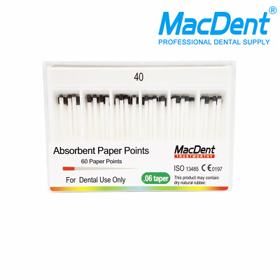 Dental Gutta Percha Points & Absorbent Paper Endo Endodontics Root Canal TSP