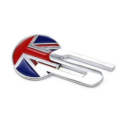 Car Badge Decal Sport S Chrome Union Jack UK Flag Sticker UK seller