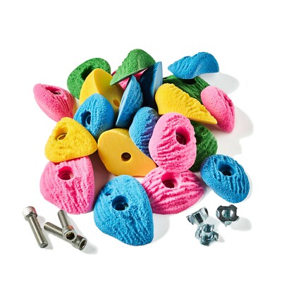 Kids' 21-Hold Multi-Color Rock Climbing Starter Pack by 